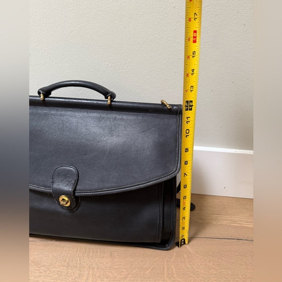 Vintage 90’s Coach 5266 authentic Beckman black leather briefcase/laptop bag - Picture 11 of 16